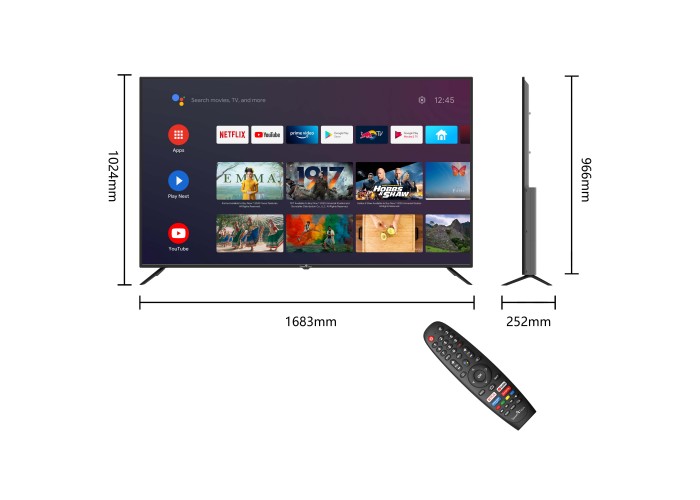 75" T1 4K Ultra HD Android TV™