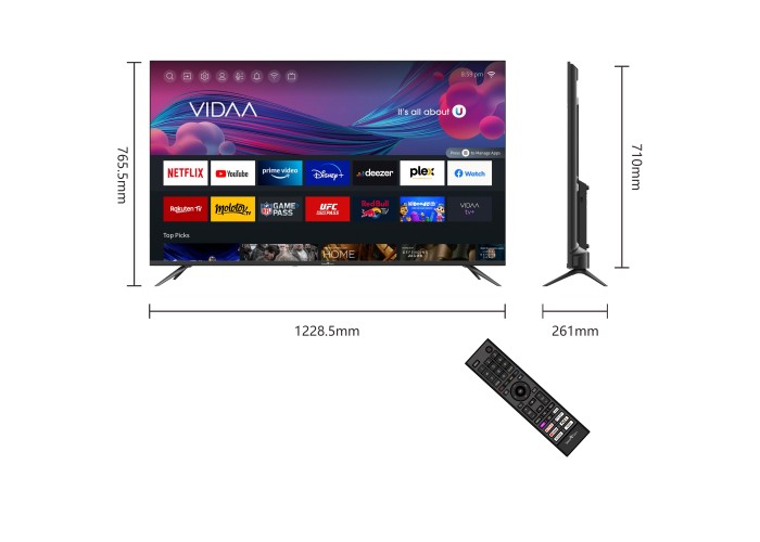 55" V1 4K UHD LED VIDAA Smart TV