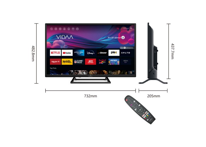 32" T3 HD LED VIDAA Smart TV