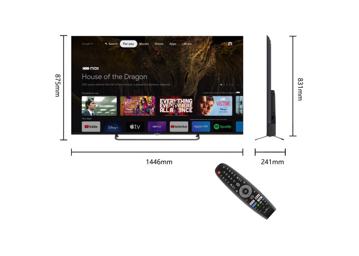 65" V3 4K Ultra HD Google TV™