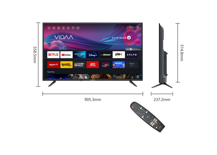 40" T1 FHD LED VIDAA Smart TV