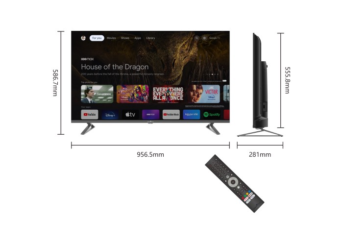 43" 4G Quantum Dot Google TV™ 144Hz