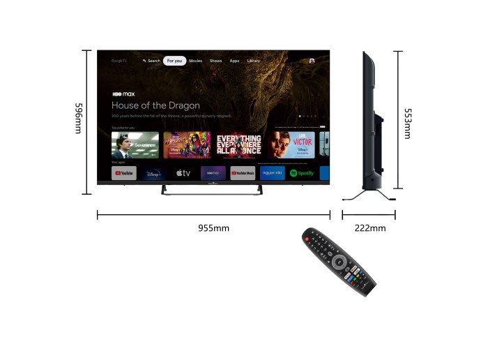 43" V3 4K Ultra HD Google TV™