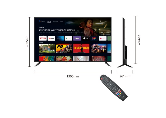 58" T1 4K Ultra HD Android TV™