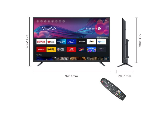 43" T1 FHD LED VIDAA Smart TV